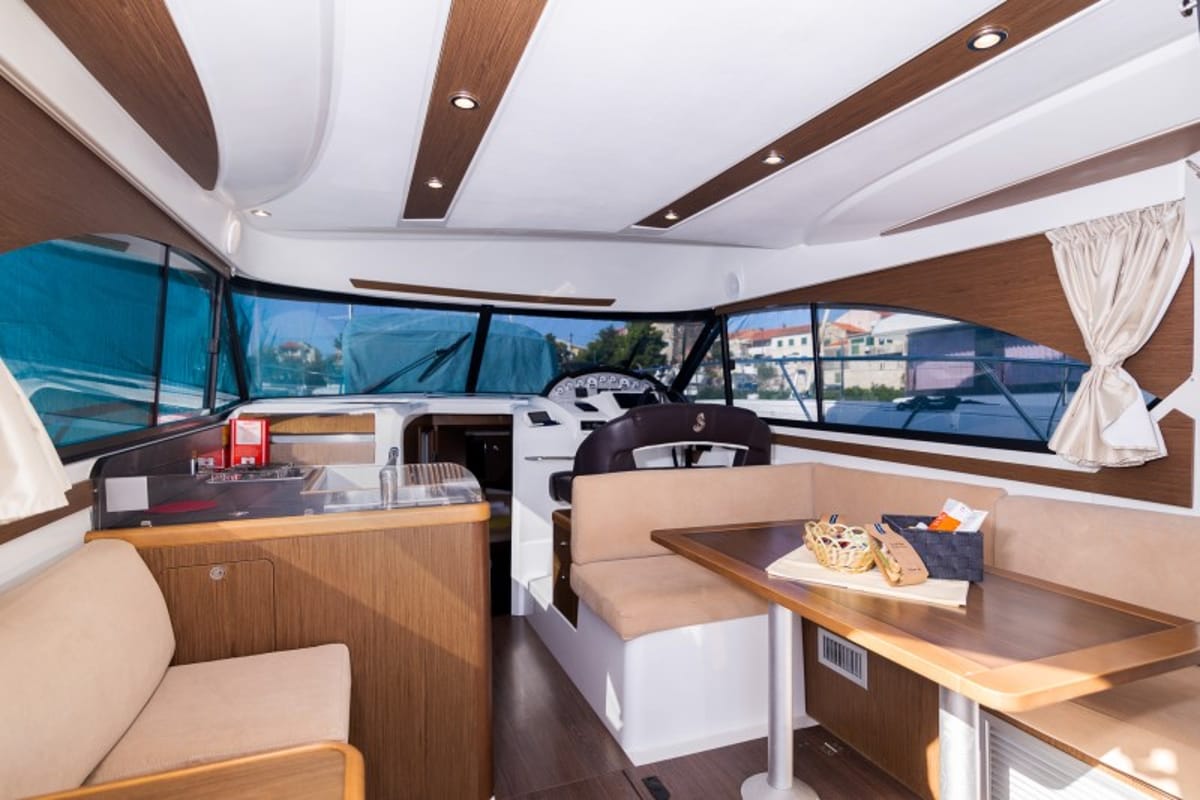 Salon of Capricorn, a Beneteau Antares 36 yacht at Grad Šibenik, Croatia