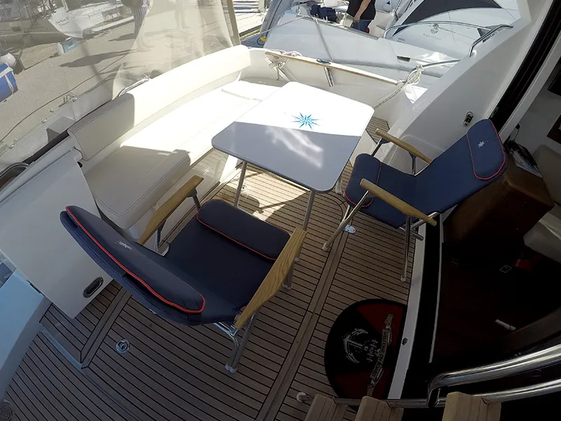 Deck of Capricorn, a Beneteau Antares 36 yacht at Grad Šibenik, Croatia