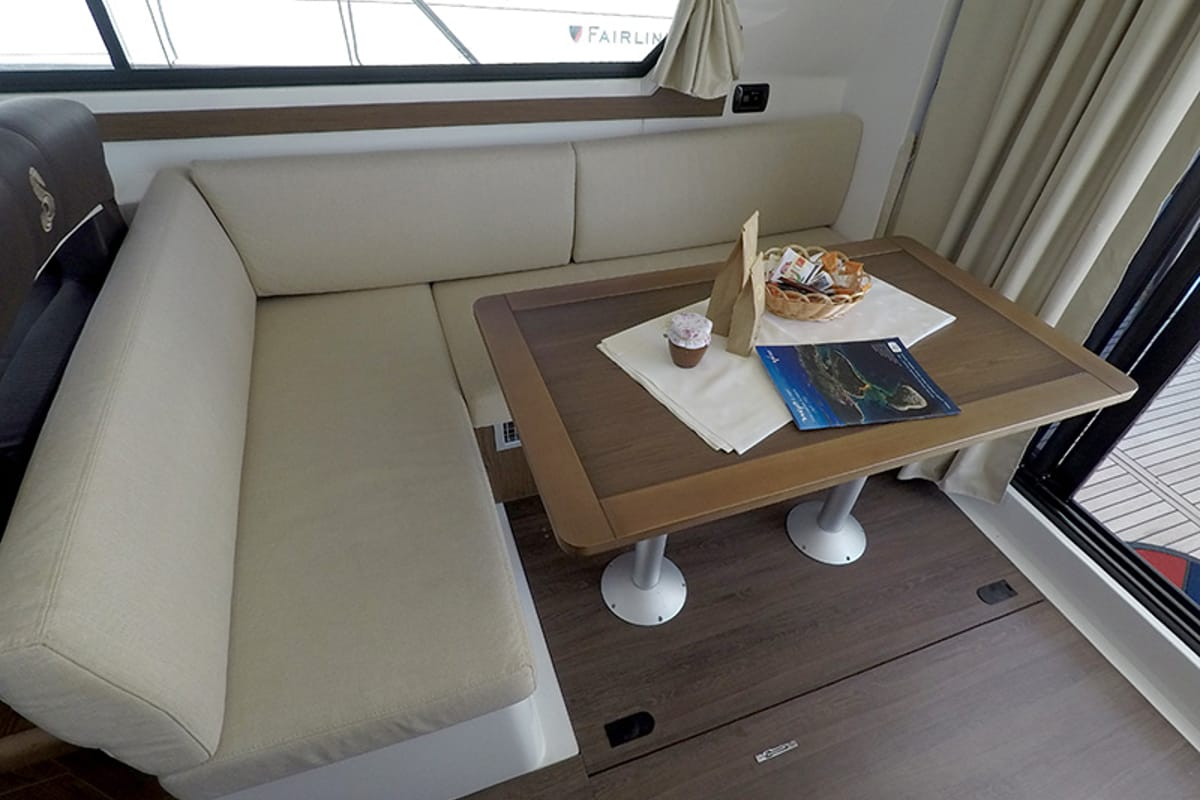 Salon of Capricorn, a Beneteau Antares 36 yacht at Grad Šibenik, Croatia