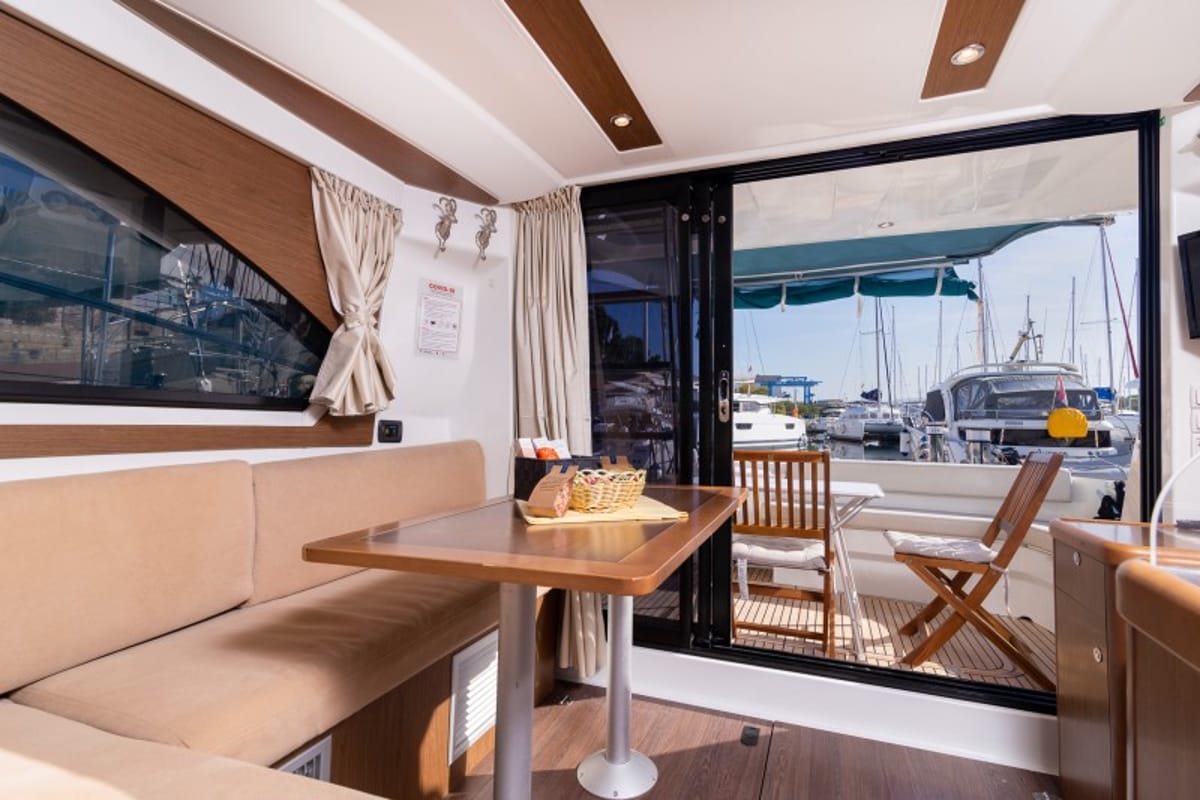 Salon of Capricorn, a Beneteau Antares 36 yacht at Grad Šibenik, Croatia