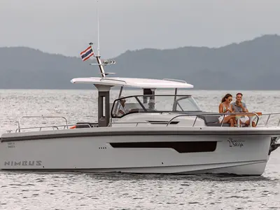 Mija, a Nimbus Nimbus T11 motorboat at Ko Kaeo, Thailand