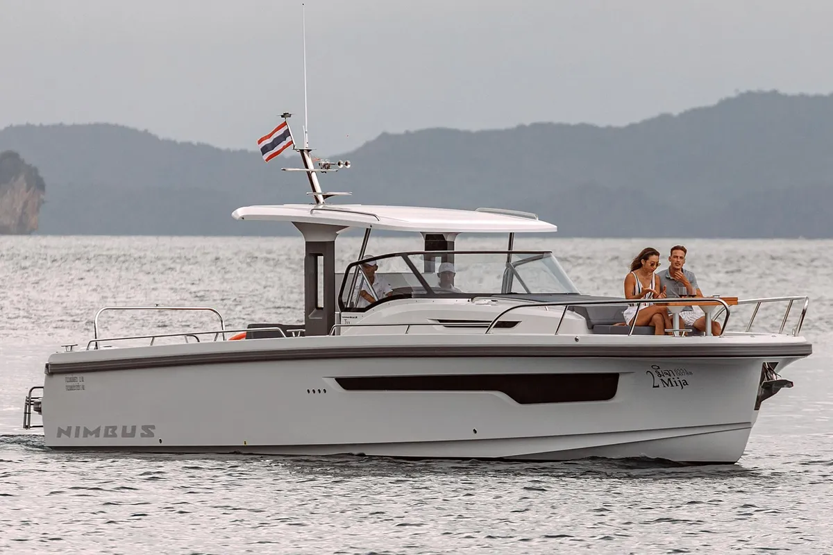Mija, a Nimbus Nimbus T11 motorboat at Ko Kaeo, Thailand