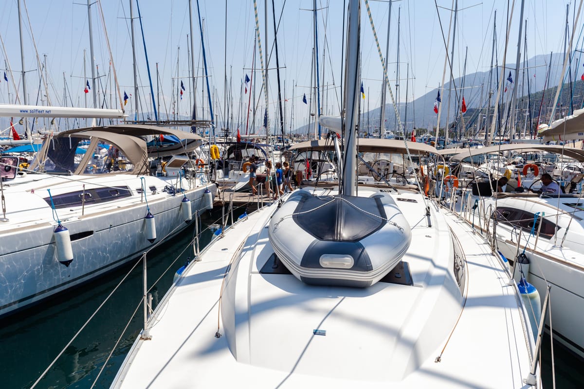 Sail Vega, a Bavaria Cruiser 46 sailboat at Fethiye, Turkey