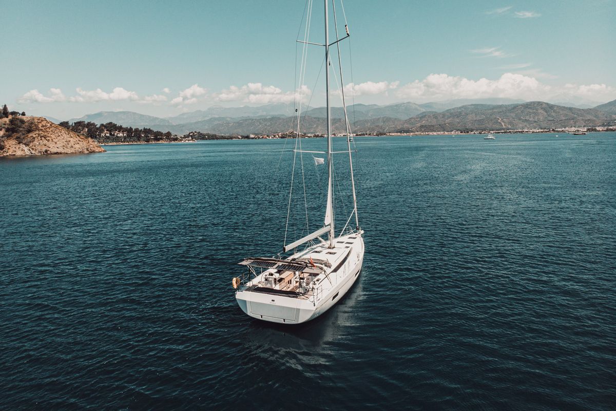Santa Cruz, a Bavaria C45 Style sailboat at Fethiye, Turkey