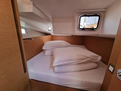 Cabin on Vela, a Jeanneau Sun Odyssey 440 sailboat at Grad Biograd na Moru, Croatia