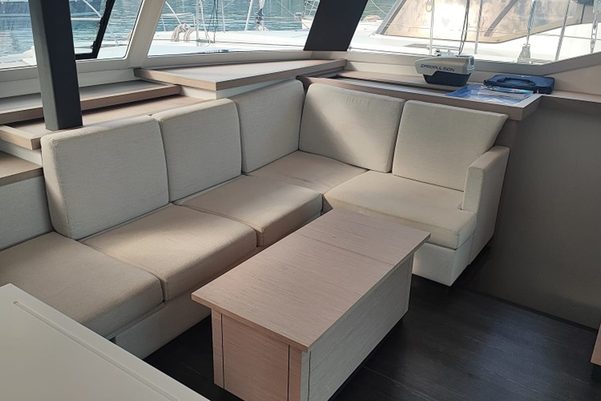 Reina, a Fountaine Pajot Astrea 42 catamaran at Fethiye, Turkey