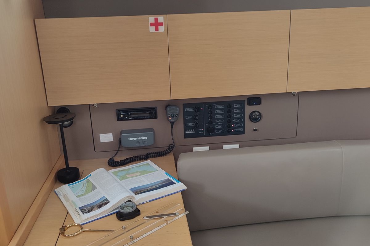 Zografia, a Beneteau Oceanis 38 sailboat at Municipal Unit of Lefkada, Greece
