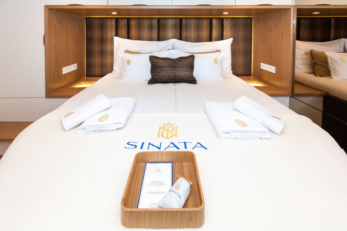 Cabin on Sinata, a Sunreef Yachts Sunreef 60 catamaran at Općina Rogoznica, Croatia