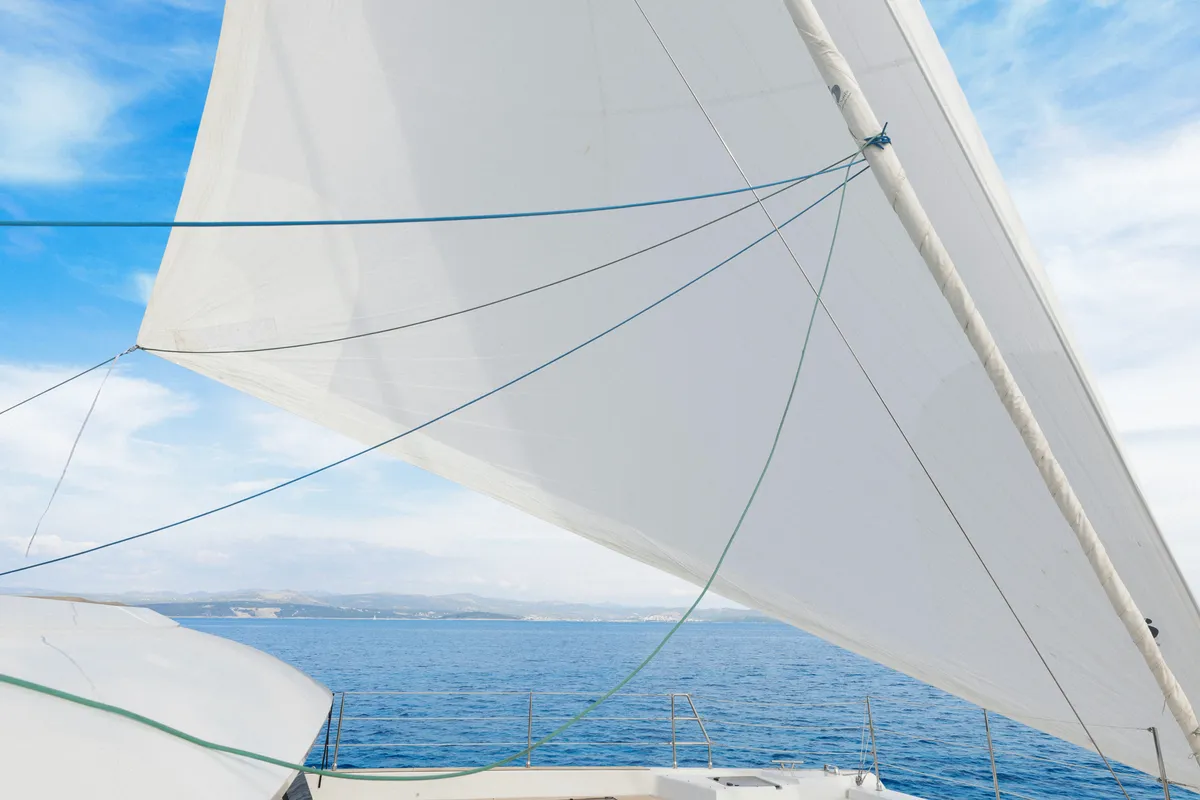 Deck of Sinata, a Sunreef Yachts Sunreef 60 catamaran at Općina Rogoznica, Croatia