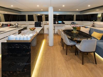Salon of Sinata, a Sunreef Yachts Sunreef 60 catamaran at Općina Rogoznica, Croatia
