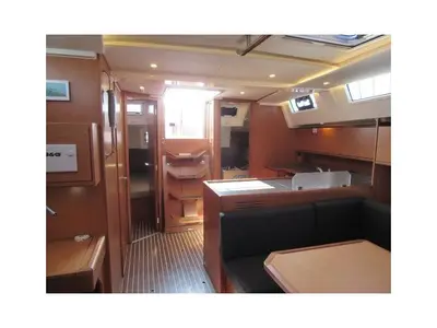 Salon of Callisto, a Bavaria Cruiser 45 sailboat at Municipal Unit of Ellomenos, Greece