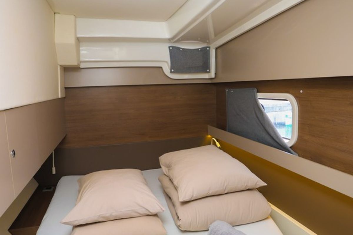 Cabin on Osibova, a Bali Catspace catamaran at Grad Kaštela, Croatia