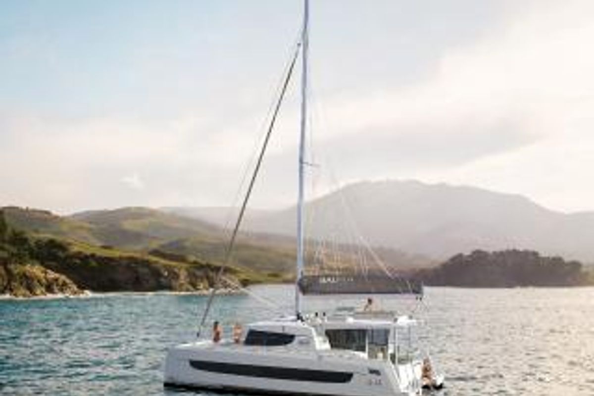 Exterior view of Loy, a Bali 4.4 catamaran at Plan-d'Aups-Sainte-Baume, France