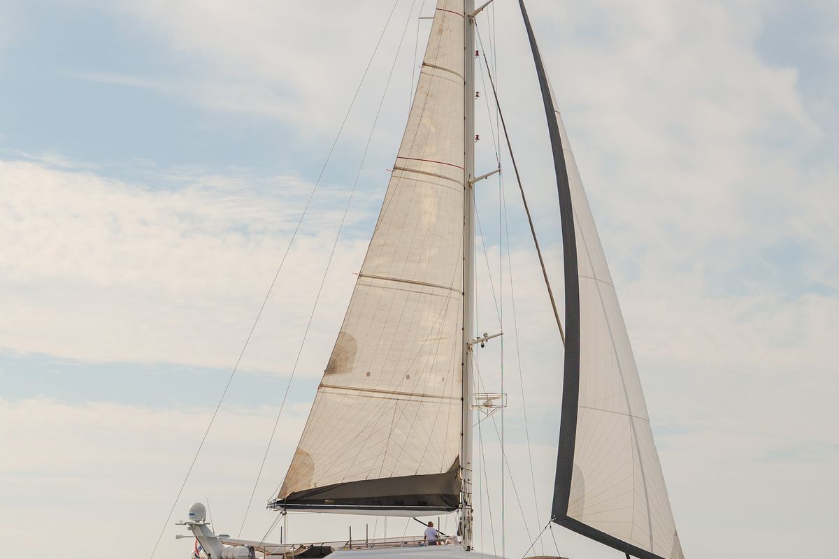 Exterior view of San Limi, a Gulet Motoryacht yacht at Split, Croatia