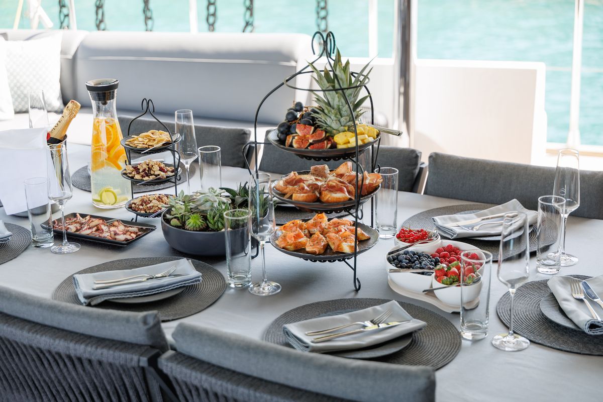 Deck of San Limi, a Gulet Motoryacht yacht at Split, Croatia