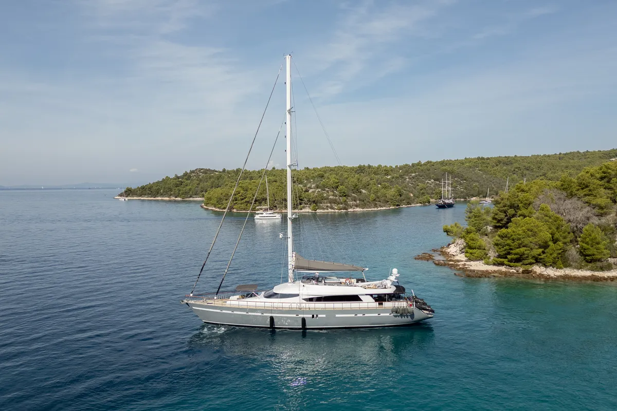 Exterior view of San Limi, a Gulet Motoryacht yacht at Split, Croatia