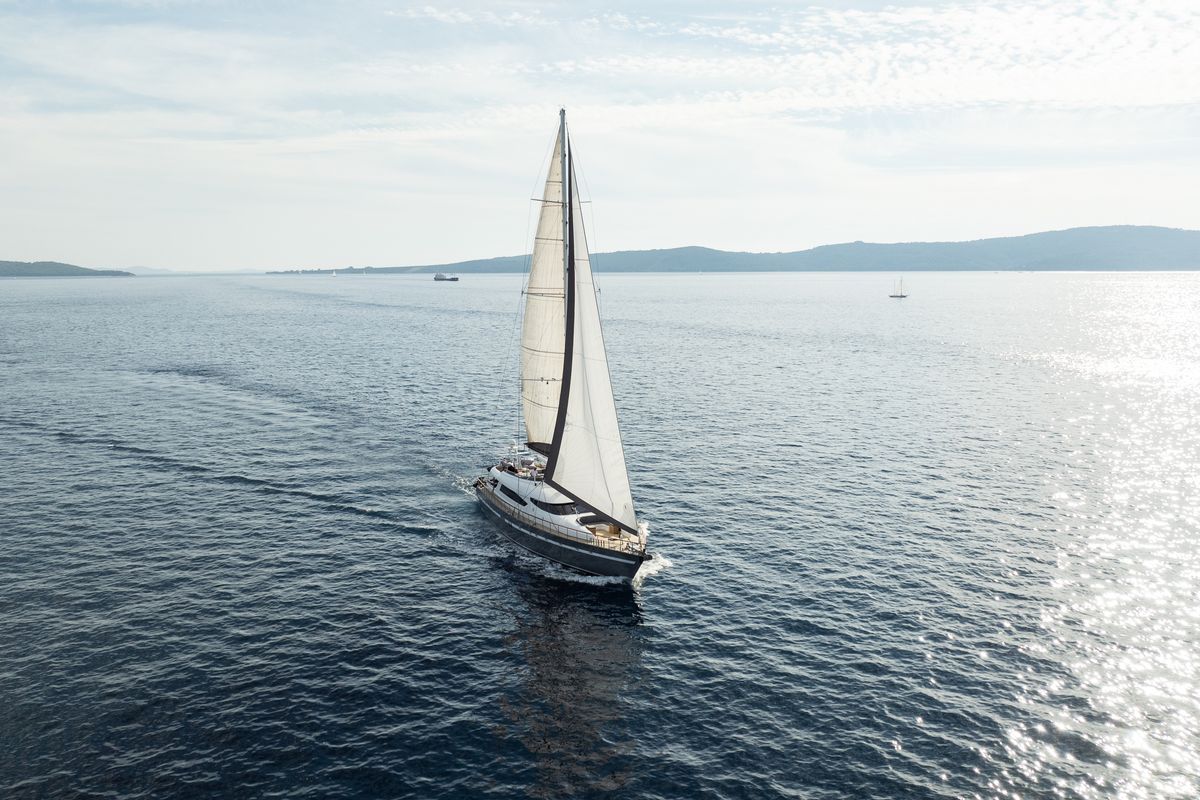 Exterior view of San Limi, a Gulet Motoryacht yacht at Split, Croatia