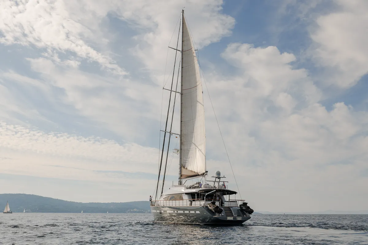 Exterior view of San Limi, a Gulet Motoryacht yacht at Split, Croatia