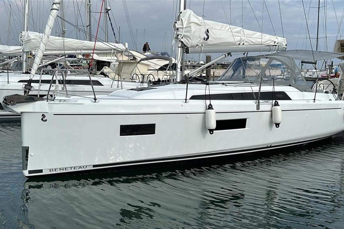 Trapani Vela Club, a Beneteau Oceanis 34.1 sailboat at Trapani, Italy