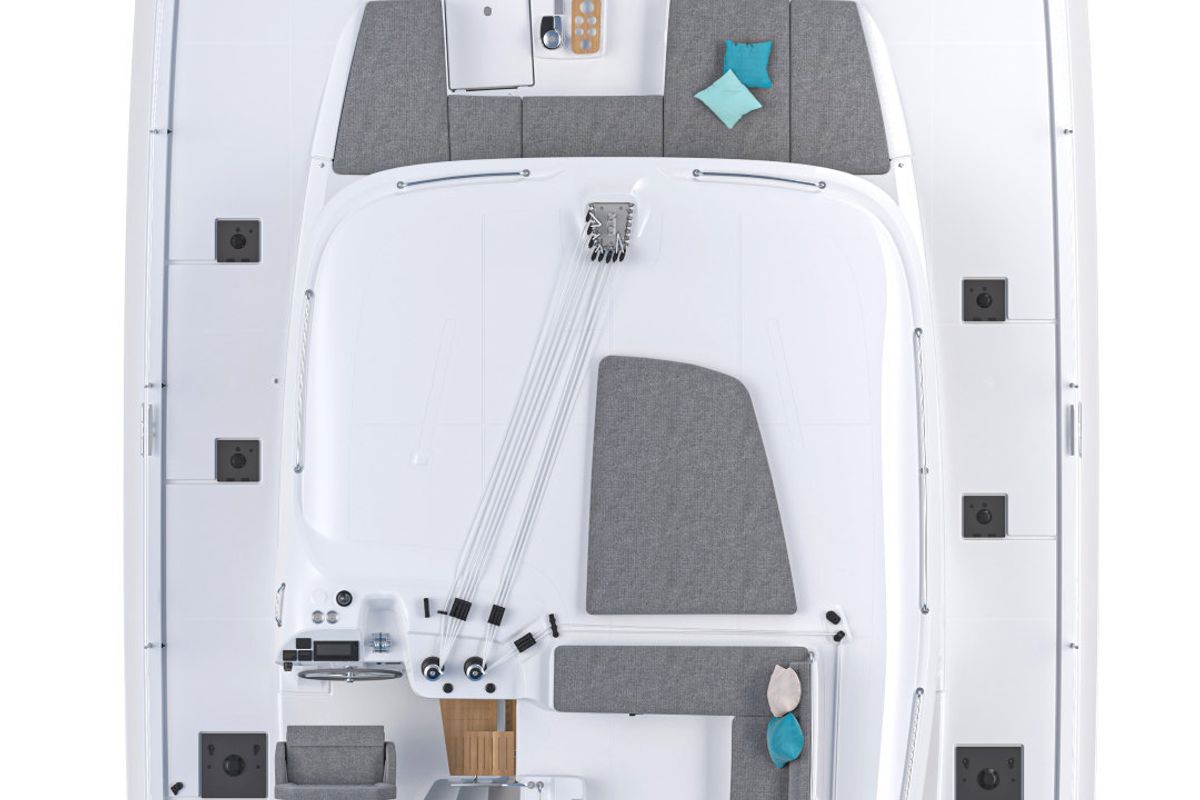 Calipso, a Lagoon 43 catamaran at Grosseto, Italy