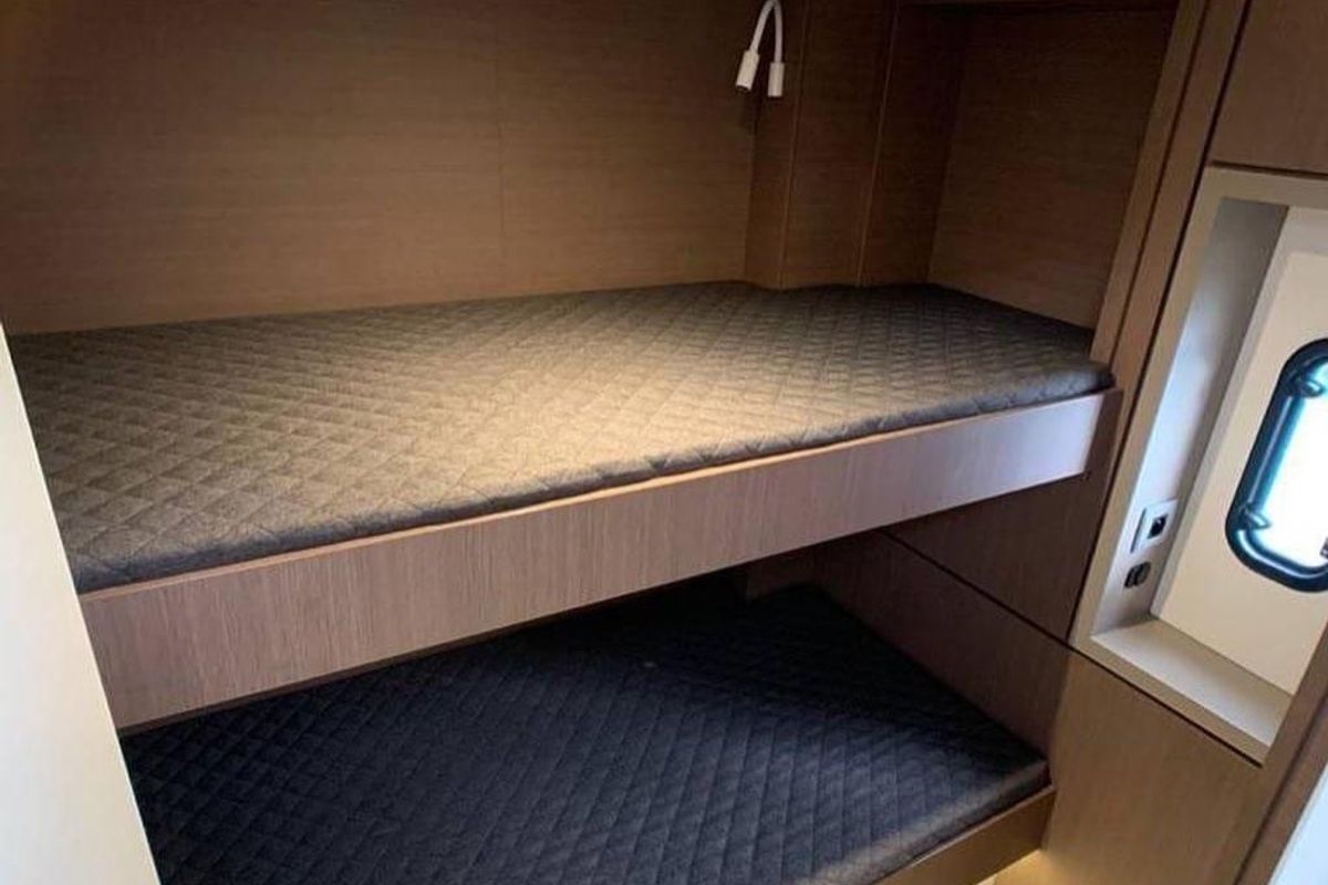 Cabin on Standra, a Bali 4.6 catamaran at Municipal Unit of Lefkada, Greece