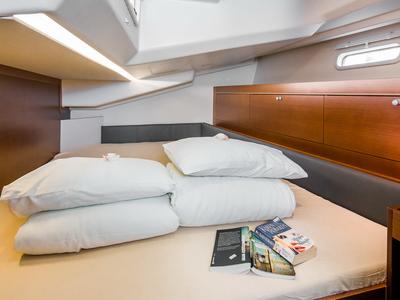 Cabin on Vala, a Hanse Yachts Hanse 505 sailboat at Općina Sukošan, Croatia