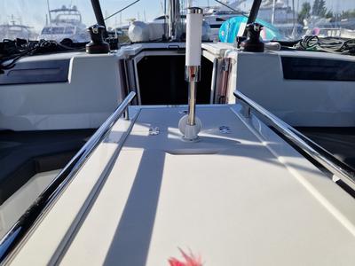 Deck of Marilena, a Beneteau Oceanis 40.1 sailboat at Athens, Greece