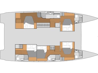 Flow, a Fountaine Pajot Aura 51 catamaran at Municipal Unit of Ellomenos, Greece