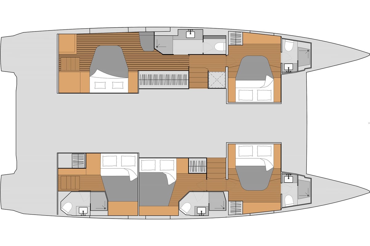 Flow, a Fountaine Pajot Aura 51 catamaran at Municipal Unit of Ellomenos, Greece