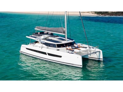 Flow, a Fountaine Pajot Aura 51 catamaran at Municipal Unit of Ellomenos, Greece