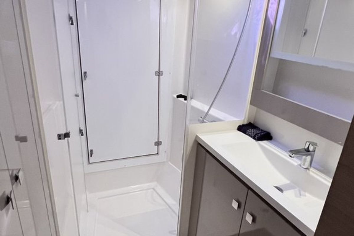 Dolce, a Fountaine Pajot Lucia 40 catamaran at Marmaris, Turkey