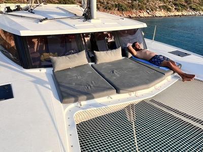 Dolce, a Fountaine Pajot Lucia 40 catamaran at Marmaris, Turkey