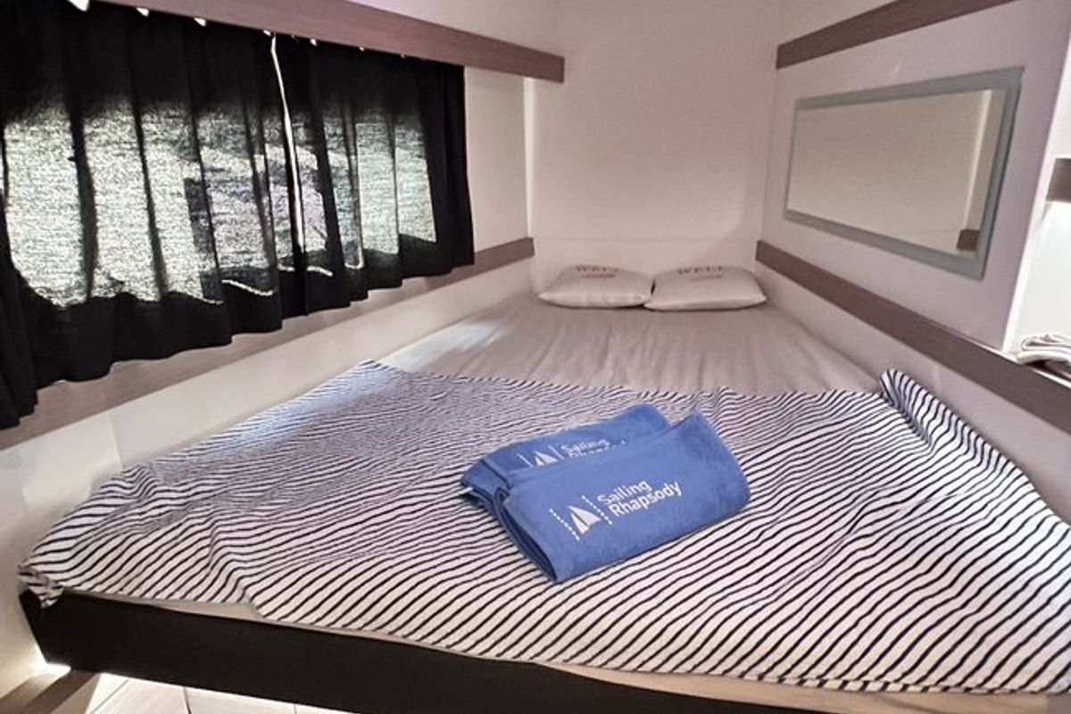 Dolce, a Fountaine Pajot Lucia 40 catamaran at Marmaris, Turkey