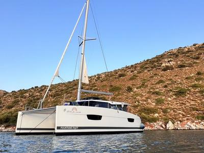 Dolce, a Fountaine Pajot Lucia 40 catamaran at Marmaris, Turkey