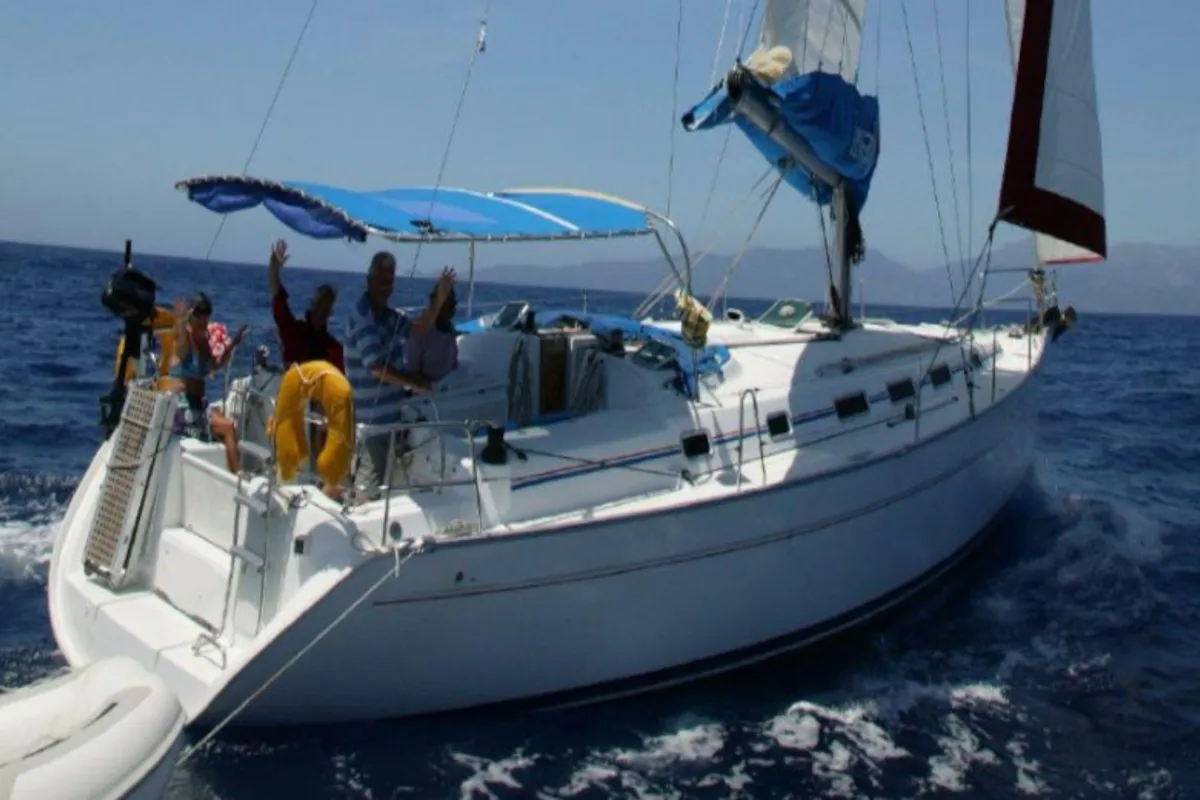 Exterior view of Orion II, a Beneteau Cyclades 43.4 sailboat at Volos Municipality, Greece