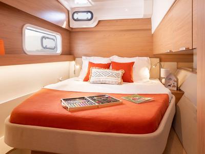 Cabin on Diamant Tropical, a Bali Catspace catamaran at Ribishi, Saint Vincent and the Grenadines