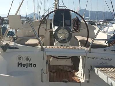 Cockpit of Mojito, a Bavaria 30 Cruiser sailboat at Municipal Unit of Palairos, Greece