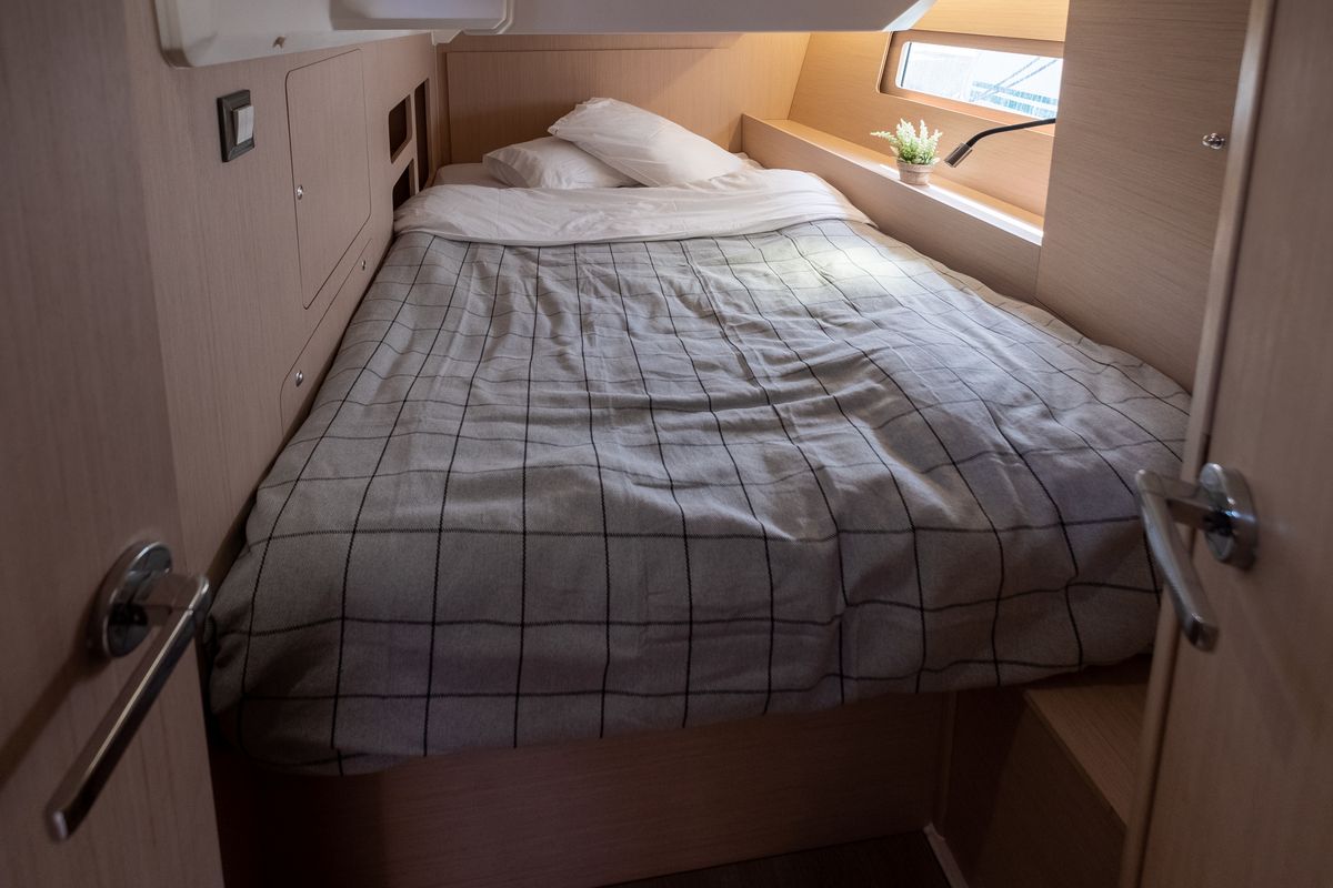 Cabin on Ethereal, a Beneteau Oceanis 46.1 sailboat at Municipal Unit of Lefkada, Greece