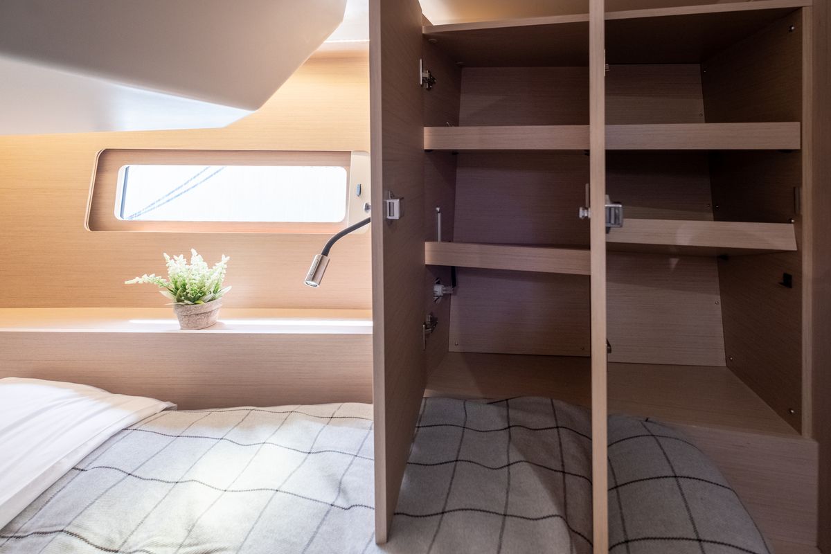 Cabin on Ethereal, a Beneteau Oceanis 46.1 sailboat at Municipal Unit of Lefkada, Greece