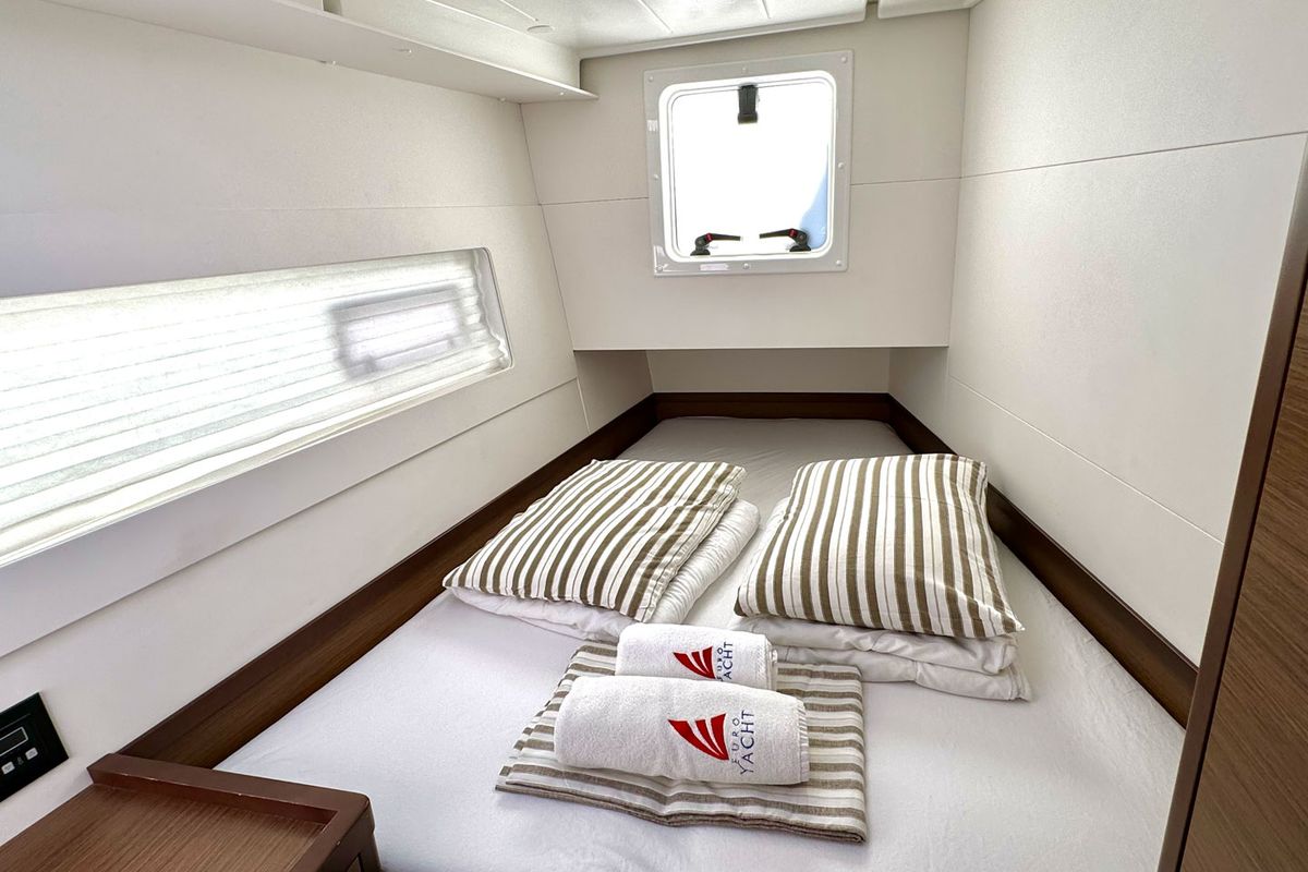Cabin on Chingi Lingy, a Lagoon 40 catamaran at Grad Biograd na Moru, Croatia