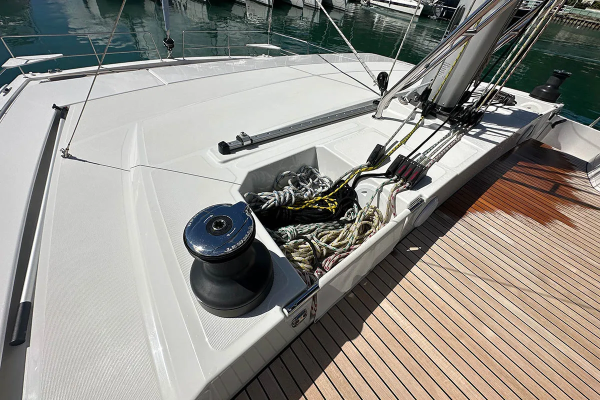 Queen Feta, a Bali 4.8 catamaran at Seychelles, Eden Island Marina, Seychelles