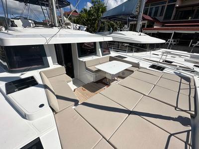 Queen Feta, a Bali 4.8 catamaran at Seychelles, Eden Island Marina, Seychelles
