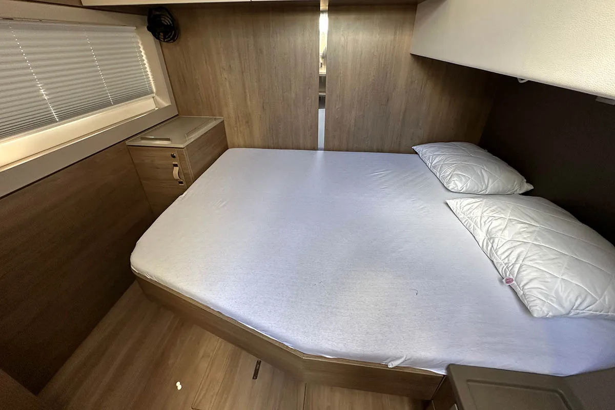 Queen Feta, a Bali 4.8 catamaran at Seychelles, Eden Island Marina, Seychelles