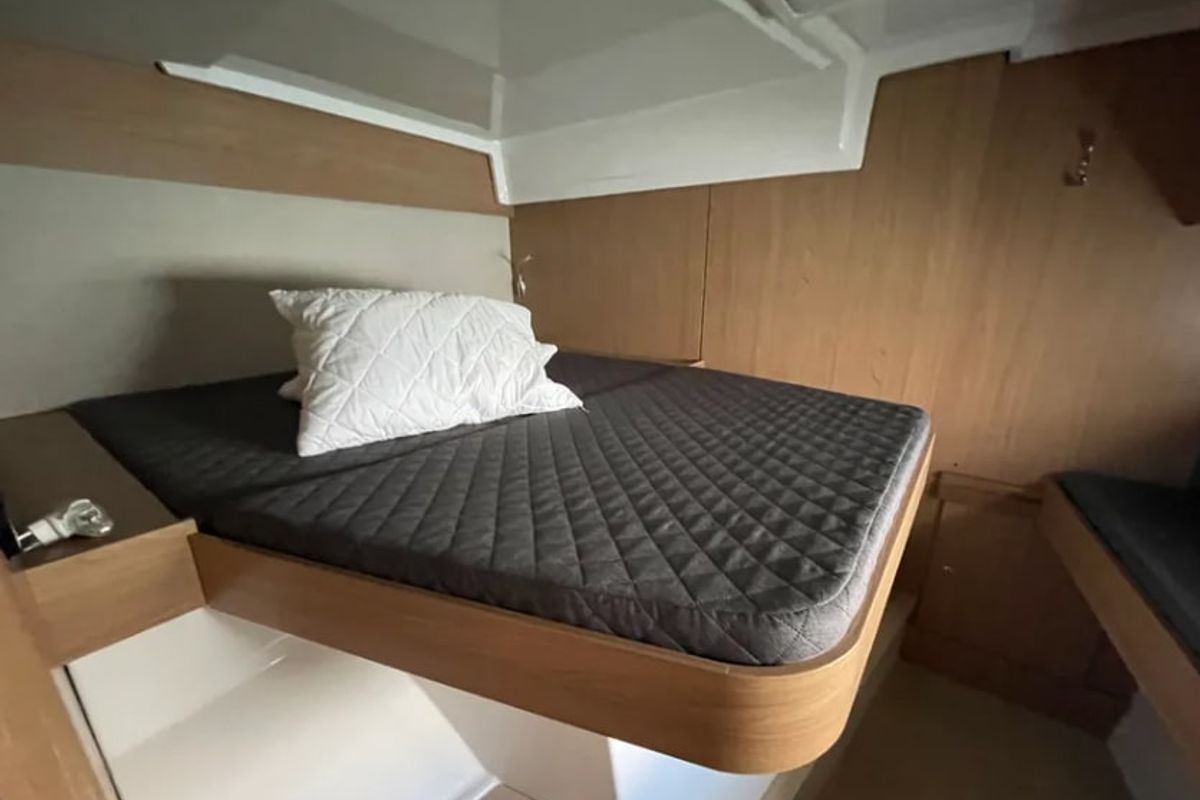 Cabin on Blue Spirit, a Bali Catspace catamaran at Municipal Unit of Lefkada, Greece