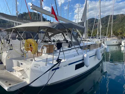 Juju, a Bavaria C42 sailboat at Fethiye, Turkey