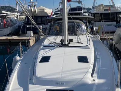 Juju, a Bavaria C42 sailboat at Fethiye, Turkey