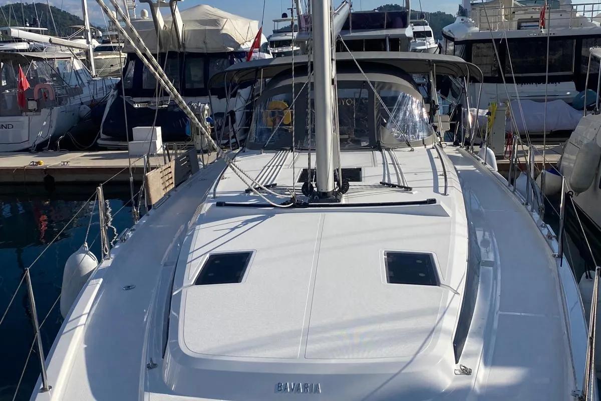 Juju, a Bavaria C42 sailboat at Fethiye, Turkey