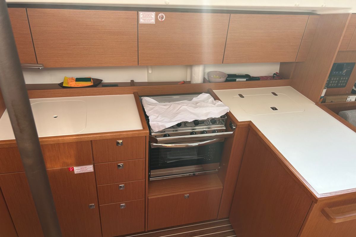 Juju, a Bavaria C42 sailboat at Fethiye, Turkey