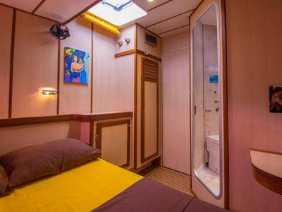 Cabin on Le Gauguin, a Gulet Mojito 78 catamaran at Eden Island Marina, Seychelles
