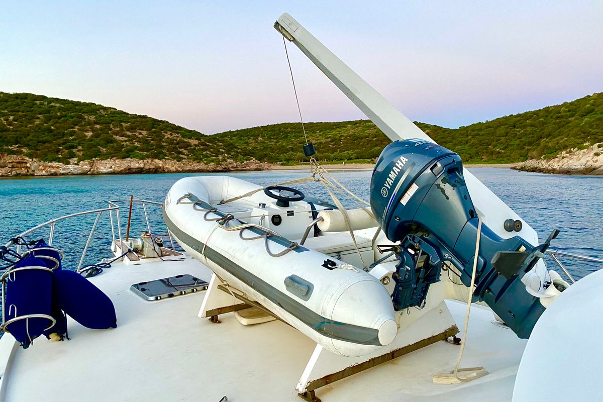 Tipejyas, a Gulet Hatteras 50 Convertible motorboat at Livadi, Greece